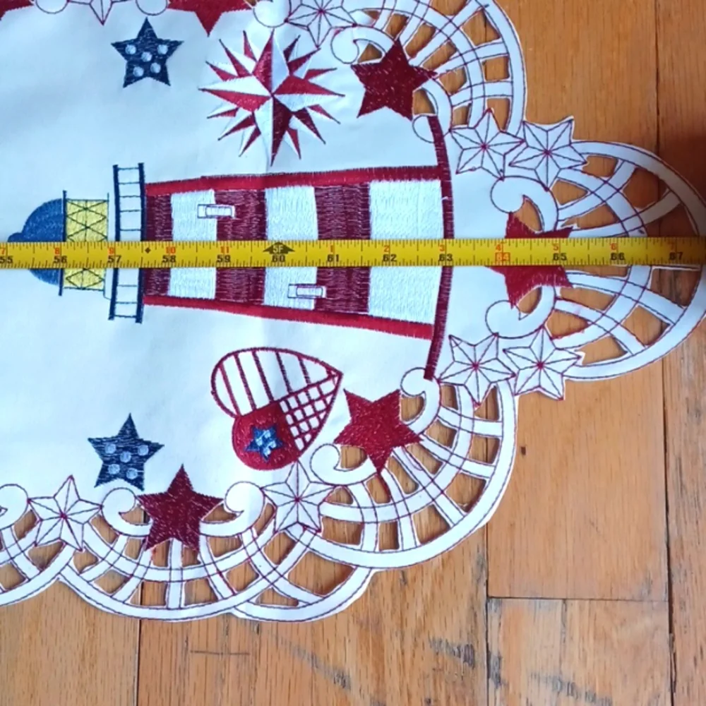 Nautical Brand Brand New Embroidery New Lighthouse Table Runner68 L x 1…